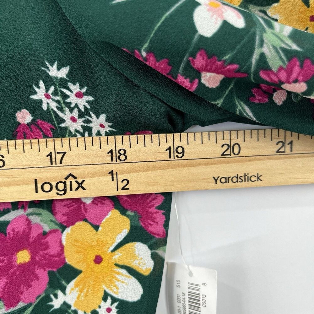 NWT Cottagecore Floral Dress S Green Removable Slip - Picture 11 of 13